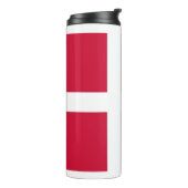 Thermal Tumbler mit der Flagge Dänemarks Thermosbecher (Nach links gedreht)