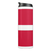 Thermal Tumbler mit der Flagge Dänemarks Thermosbecher (Nach rechts gedreht)