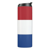 Thermal Tumbler mit der Flagge der Niederlande Thermosbecher (Nach links gedreht)