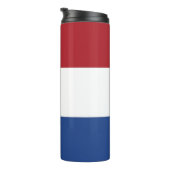 Thermal Tumbler mit der Flagge der Niederlande Thermosbecher (Nach rechts gedreht)