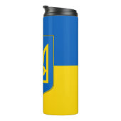 Thermal Tumbler mit der Flagge der Ukraine Thermosbecher (Nach rechts gedreht)