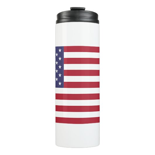 Thermal Tumbler mit der Flagge der USA Thermosbecher (Vorderseite)