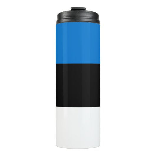 Thermal Tumbler mit der Flagge Estlands Thermosbecher (Vorderseite)