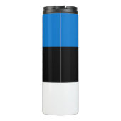 Thermal Tumbler mit der Flagge Estlands Thermosbecher (Rückseite)