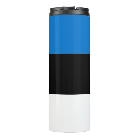 Thermal Tumbler mit der Flagge Estlands Thermosbecher (Rückseite)