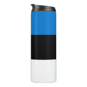 Thermal Tumbler mit der Flagge Estlands Thermosbecher (Nach rechts gedreht)
