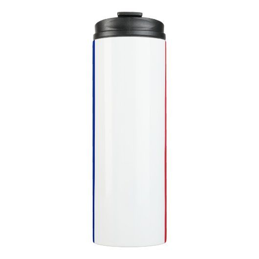 Thermal Tumbler mit der Flagge Frankreichs Thermosbecher (Vorderseite)