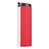 Thermal Tumbler mit der Flagge Frankreichs Thermosbecher (Nach rechts gedreht)