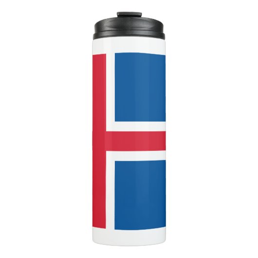 Thermal Tumbler mit der Flagge Islands Thermosbecher (Vorderseite)