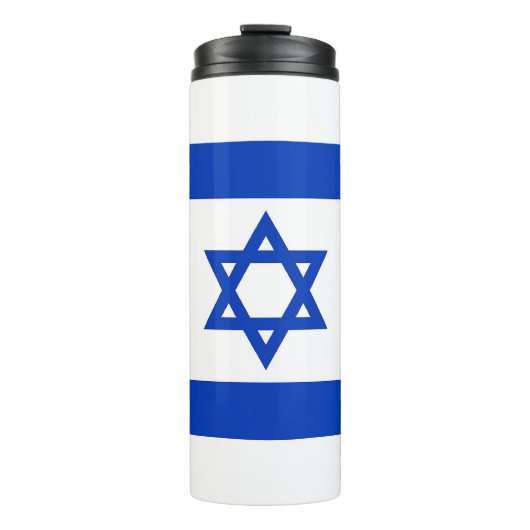 Thermal Tumbler mit der Flagge Israels Thermosbecher (Vorderseite)