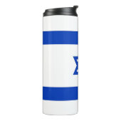 Thermal Tumbler mit der Flagge Israels Thermosbecher (Nach links gedreht)