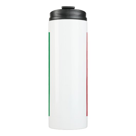 Thermal Tumbler mit der Flagge Italiens Thermosbecher (Vorderseite)