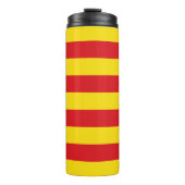 Thermal Tumbler mit der Flagge Kataloniens Thermosbecher (Vorderseite)