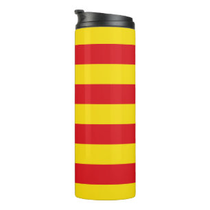 Thermal Tumbler mit der Flagge Kataloniens Thermosbecher