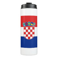 Thermal Tumbler mit der Flagge Kroatiens