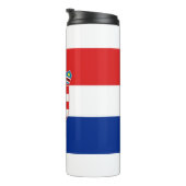 Thermal Tumbler mit der Flagge Kroatiens Thermosbecher (Nach rechts gedreht)