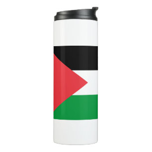 Thermal Tumbler mit der Flagge Palästinas Thermosbecher