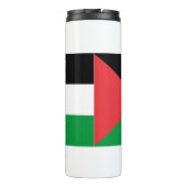 Thermal Tumbler mit der Flagge Palästinas Thermosbecher (Rückseite)