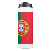 Thermal Tumbler mit der Flagge Portugals