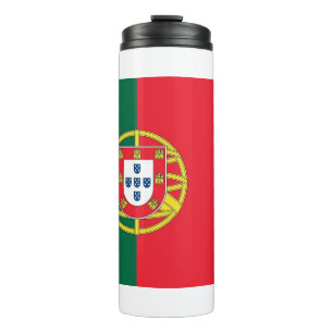 Thermal Tumbler mit der Flagge Portugals Thermosbecher