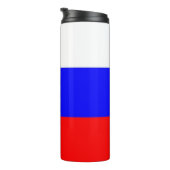 Thermal Tumbler mit der Flagge Russlands Thermosbecher (Nach rechts gedreht)
