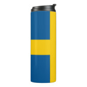 Thermal Tumbler mit der Flagge Schwedens Thermosbecher (Nach links gedreht)