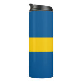 Thermal Tumbler mit der Flagge Schwedens Thermosbecher (Nach rechts gedreht)