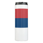 Thermal Tumbler mit der Flagge Serbiens Thermosbecher (Rückseite)