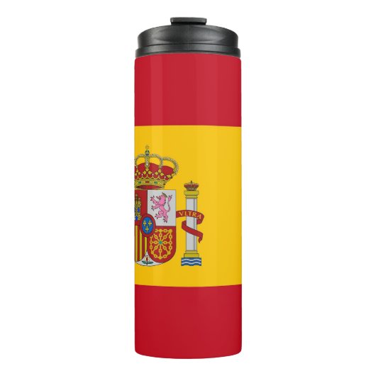 Thermal Tumbler mit der Flagge Spaniens Thermosbecher (Vorderseite)