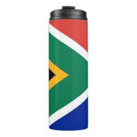 Thermal Tumbler mit der Flagge Südafrikas
