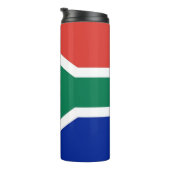 Thermal Tumbler mit der Flagge Südafrikas Thermosbecher (Nach rechts gedreht)