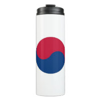 Thermal Tumbler mit der Flagge Südkoreas