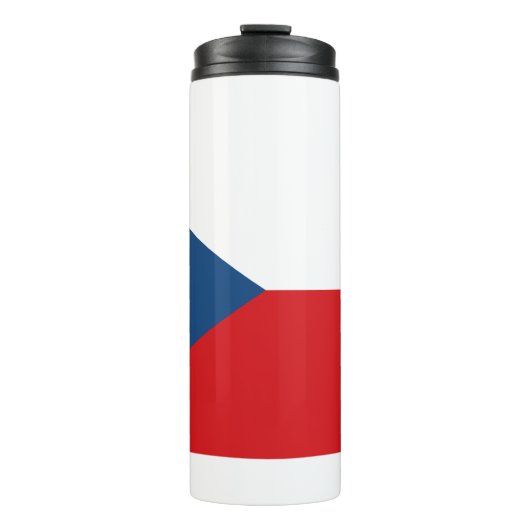 Thermal Tumbler mit der Flagge Tschechiens Thermosbecher (Vorderseite)
