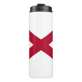Thermal Tumbler mit der Flagge von Alabama Staat,  Thermosbecher (Vorderseite)
