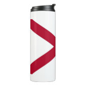 Thermal Tumbler mit der Flagge von Alabama Staat,  Thermosbecher (Nach links gedreht)