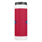 Thermal Tumbler mit der Flagge von Arkansas Staat, Thermosbecher (Rückseite)