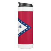 Thermal Tumbler mit der Flagge von Arkansas Staat, Thermosbecher (Nach rechts gedreht)