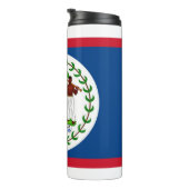 Thermal Tumbler mit der Flagge von Belize Thermosbecher (Nach rechts gedreht)