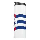 Thermal Tumbler mit der Flagge von Cincinnati, USA Thermosbecher (Nach rechts gedreht)