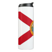 Thermal Tumbler mit der Flagge von Florida, USA Thermosbecher (Nach links gedreht)