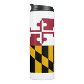 Thermal Tumbler mit der Flagge von Maryland, USA Thermosbecher (Nach rechts gedreht)