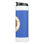 Thermal Tumbler mit der Flagge von Minnesota, USA Thermosbecher (Nach rechts gedreht)