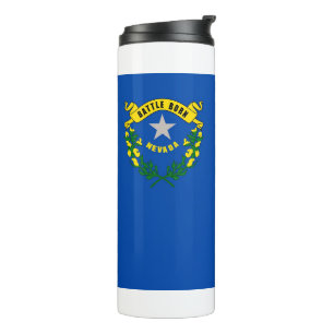 Thermal Tumbler mit der Flagge von Nevada, USA Thermosbecher