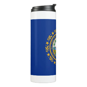 Thermal Tumbler mit der Flagge von New Hampshire,  Thermosbecher