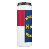 Thermal Tumbler mit der Flagge von North Carolina, Thermosbecher (Rückseite)