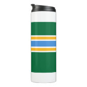 Thermal Tumbler mit der Flagge von Portland, USA Thermosbecher (Nach rechts gedreht)