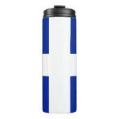 Thermal Tumbler mit der Flagge von Quebec Thermosbecher (Vorderseite)
