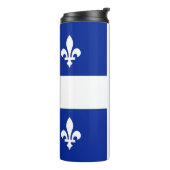 Thermal Tumbler mit der Flagge von Quebec Thermosbecher (Nach links gedreht)