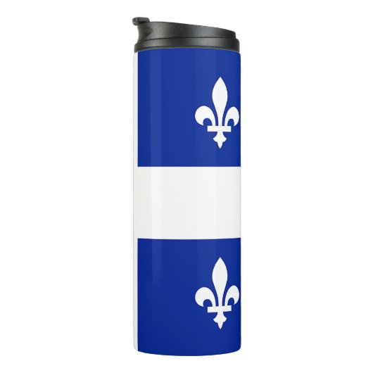 Thermal Tumbler mit der Flagge von Quebec Thermosbecher (Nach rechts gedreht)