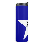 Thermal Tumbler mit der Flagge von San Antonio Thermosbecher (Nach links gedreht)